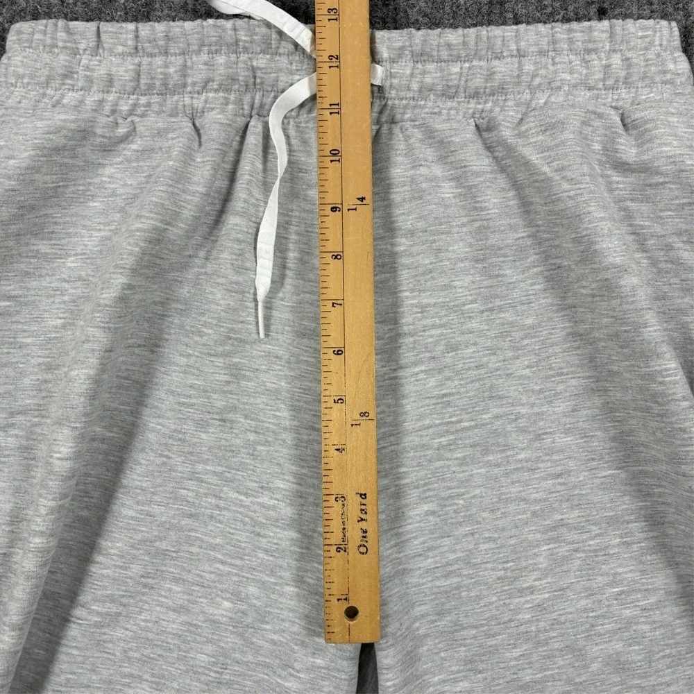 Puma Mens Jogger Sweatpants Size M Gray Fleece Drawstring Logo Athletic